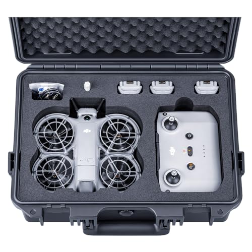 Lykus Titan N200 Wasserdicht Tasche/Koffer/Hülle für DJI Neo 2 Fly More Combo, RC-N3/N2, Unterstützung 7 Akkus[NUR Koffer]