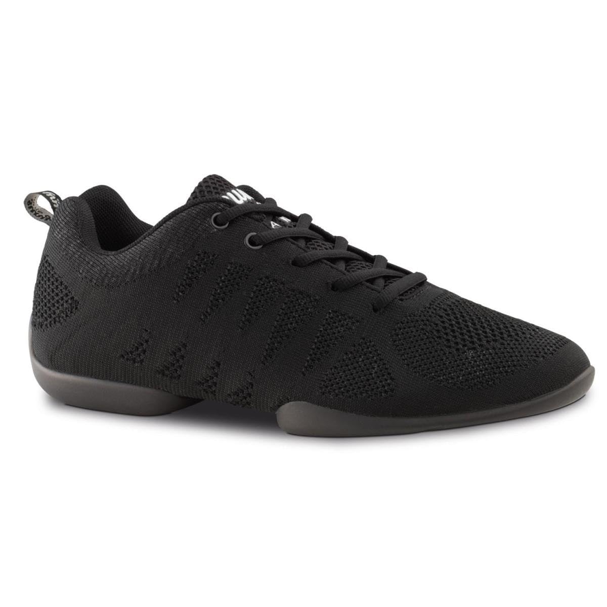 Anna Kern Suny Damen Dance Sneakers 120 Bold - Textil Schwarz - Normalweite - 1 cm Sneaker Absatz - Geteilte PU Sohle