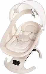 Mastela Cadeira Bebê Balanço Automático Multimotion Ori Euphoria 360° Bluetooth, Músical, Bege - Até 15kg