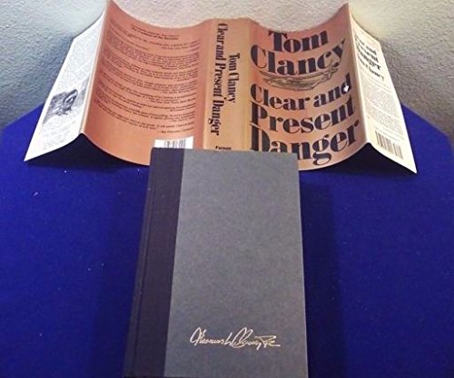 1989 CLEAR AND PRESENT DANGER Hardcover Book by TOM CLANCY