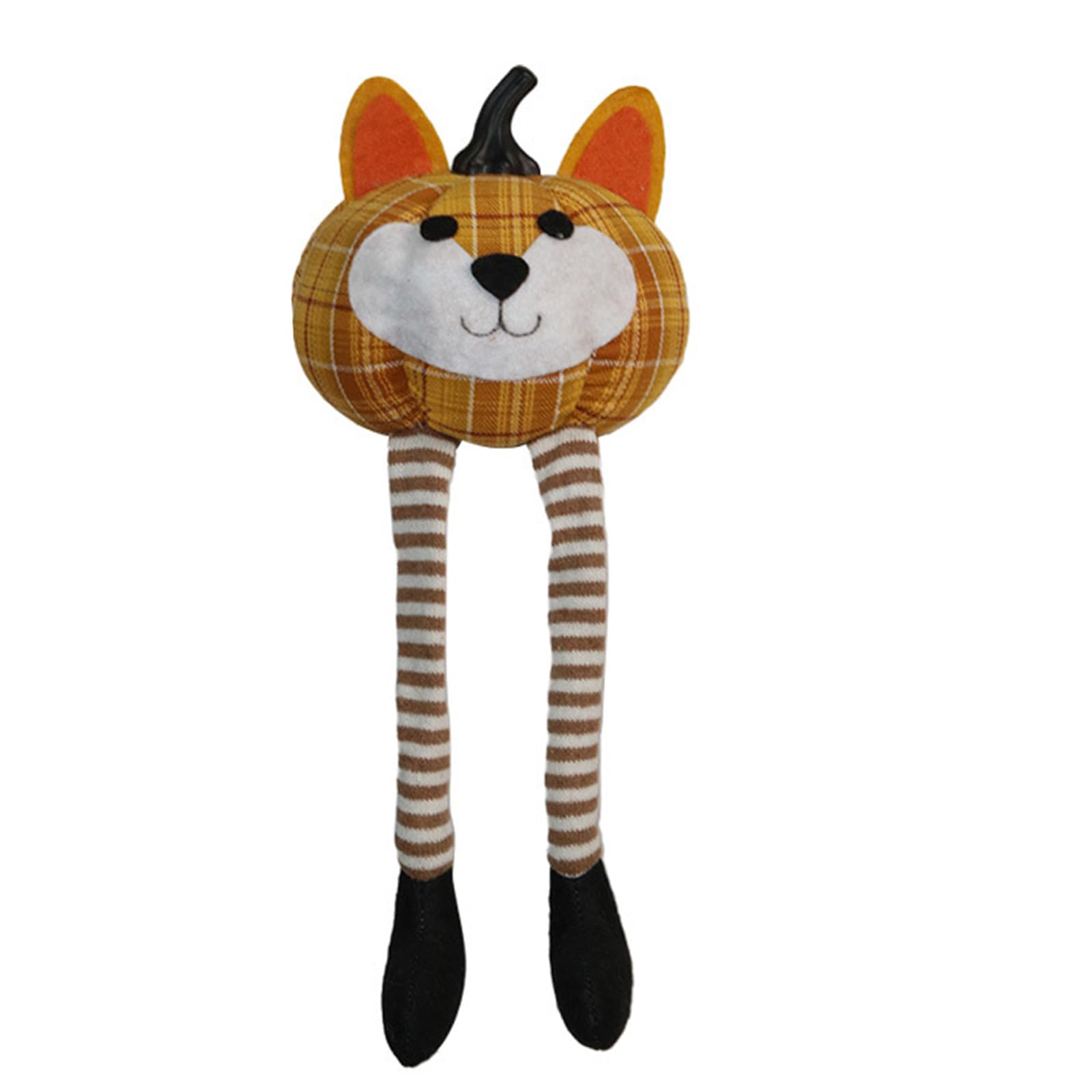 Hsioluted Festival Cartoon Pumpkin Dolls with Dangling Legs Desk Decorations Multiple Color Pumpkin Sculpture Festival Decors Stuffed Toy Stuffed Witch Animals Cloth