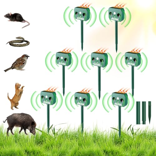 DODOGOD 動物撃退器 猫避け対策 動物撃退器 【2025新モデル】害獣撃退器 効果絶大 13KHZ-50KHZ 超音波スピーカー ソーラー充電 赤外線センサー 12m感知範囲 猫 よ け 対策 鳥避け 猫避け 害獣撃退 糞被害 鳥害対策 IP65防水