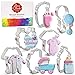 Ann Clark Cookie Cutters Lot de 7 emporte-pièces pour fête prénatale avec livret de recettes (français non garanti), grenouillère, bavoir, hochet, biberon, poussette, pied et chaussons