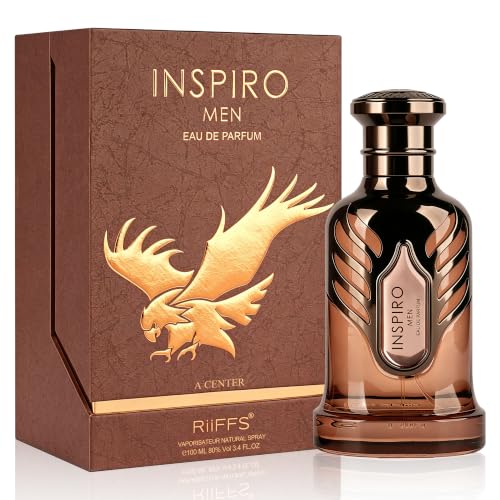 Image of A CENTER RIS Inspiro Men Perfume For Men Eau de Parfum 3.4 Fl Oz | Classic Aromatic Woody | Clean Lavender Precious Iris Cologne | Daily Use Spray Gift