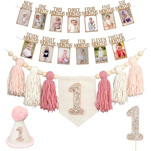 Catálogo para Comprar On-line Coronas y guirnaldas - los preferidos. 49 Banner hecho a mano para silla alta de primer cumpleaños, decoraciones de cumpleaños para bebé niño con guirnalda, corona, sombrero Wild One, decoración para pastel, banner de...