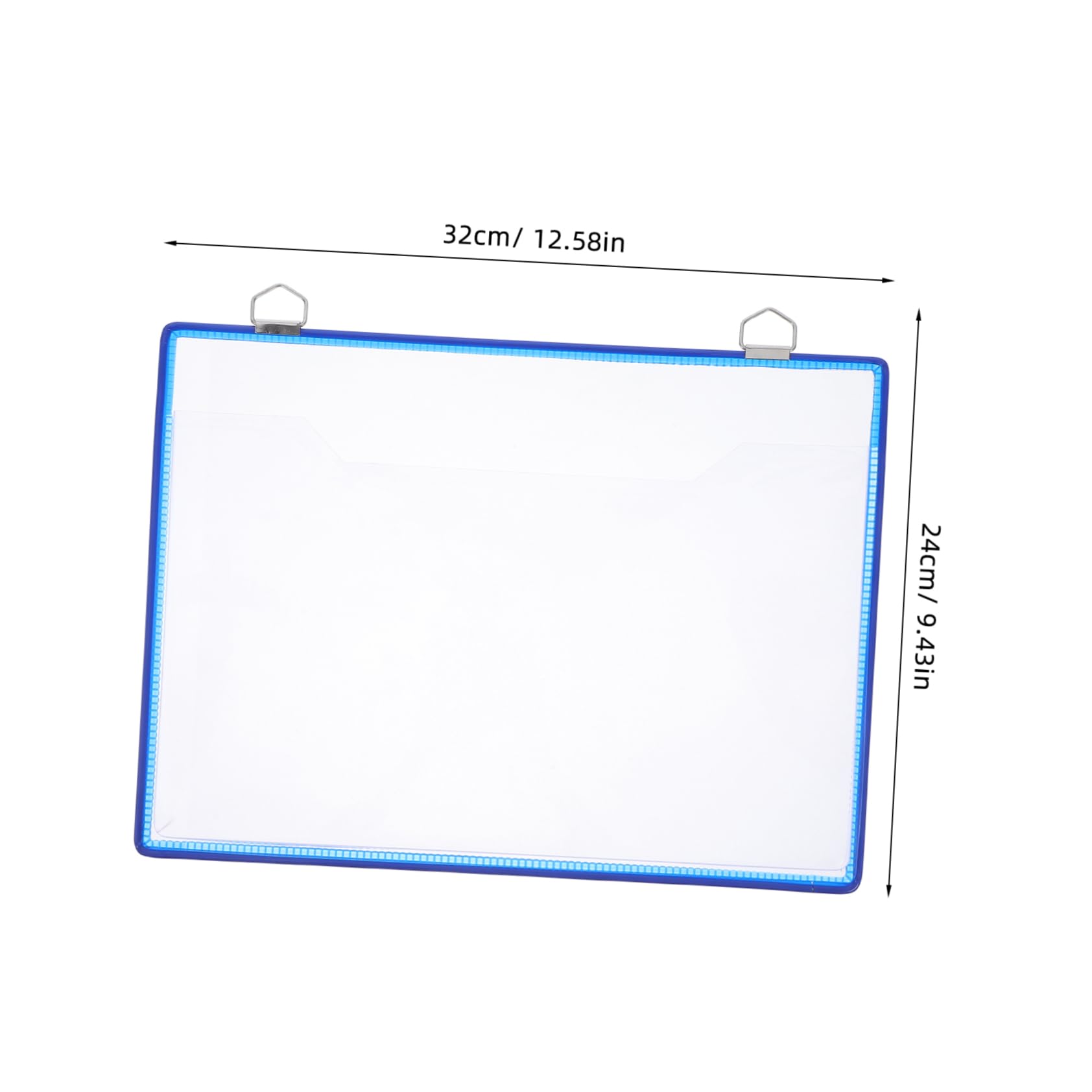 Housoutil Multi Function Hanging File Pocket Transparent Document Bag for Office Storage Wall Mounted Organizer for Files Magazines and Miscellaneous Items