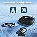 ZIHNIC Open-Ear earhooks, All-Day Comfort, 28H Battery with prolonged Wearing, IPX5 Waterproof, Compatible with Different Bluetooth Devices-Black