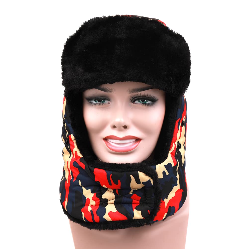 Adults Winter Keep Warm Hat Bionic Thermal Camouflage Ear Protect with The Respiration Valve for Outdoor Sport-image-37