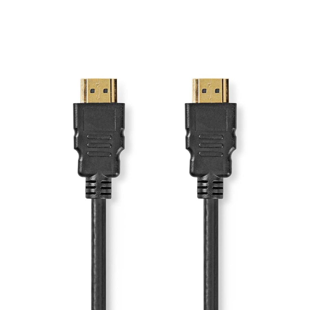 NEDIS Premium High Speed HDMI™ Cable With Ethernet, 18 Gbps Bandwidth, 4K@60Hz Support, Gold Plated Connectors, Shielded PVC Cable, 1.5m