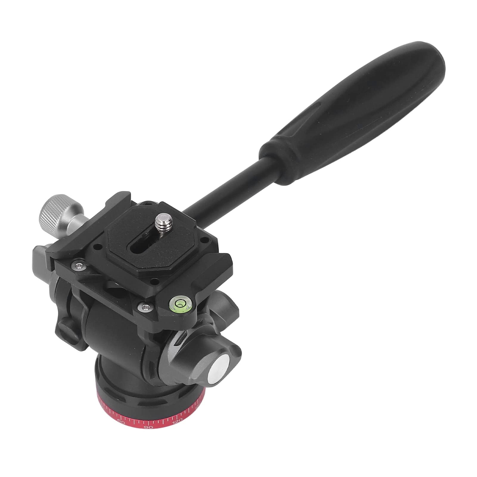 Cabeza de trípode panorámica, Cabeza de Bola hidráulica para videografía con Fluido, Compatible con cámaras SLR y DSLR, rotación de 360 Grados, construcción en aleación de Aluminio