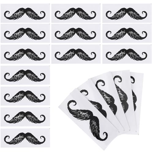 SOESFOUFU Kit de Cera Fría Depilatoria 50 Piezas Herramientas para Depilar Barba, Bigote y Nariz, Adecuado para Depilación Facial en Casa o Viaje