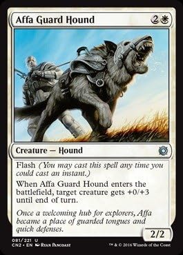 Magic The Gathering - Affa Guard Hound (081/221) - Conspiracy 2: Take The Crown