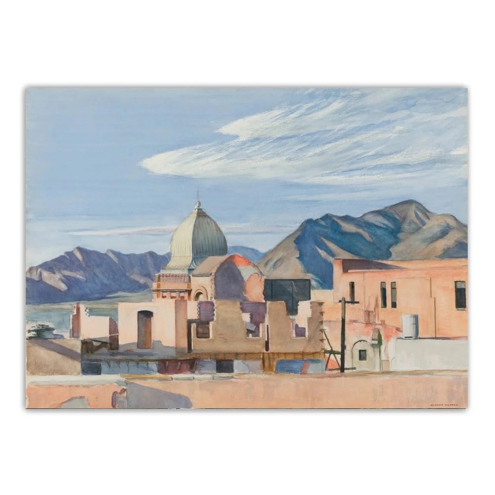 LHHJF LJHFA Famous Edward Hopper Realistic Master Poster Retro Canvas Painting Edward Hopper Wall Art And Prints Home Decor Picture 40x60cm No Frame