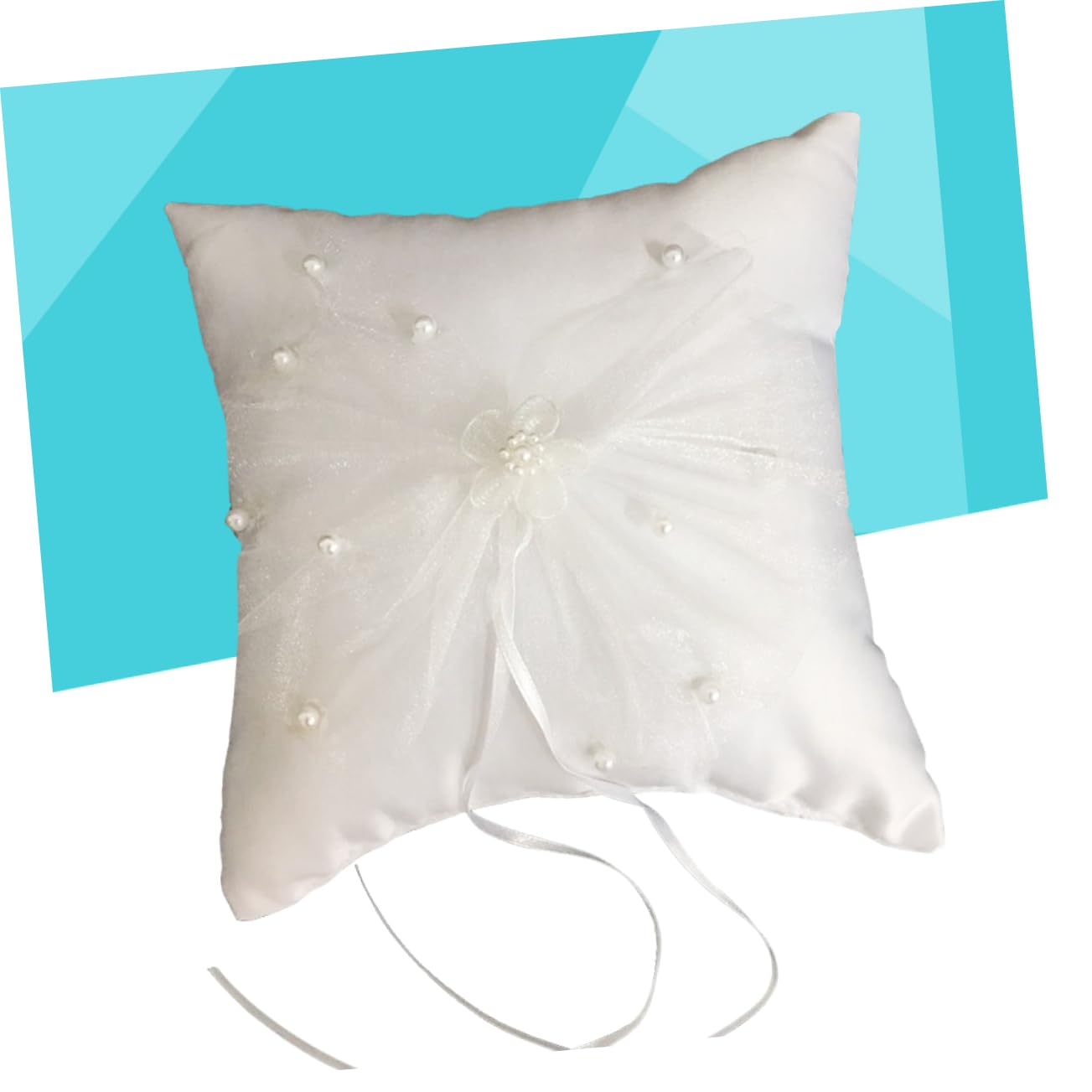 jojofuny 3pezzi Cuscino Portafedi Elegante Pizzo Per Matrimonio Decorazione Raffinata Per Anelli Per Cerimonie Fidanzamenti e Occasioni Speciali