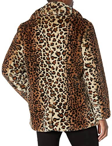 GUESS Men's Faux Leopard Fur Coat2