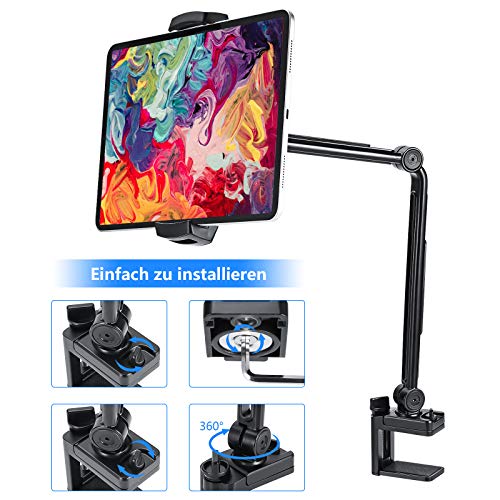 MEKUULA Ständer Tablet Halter Schwanenhals Tablet Halterung,Handy Halter Lazy Flexible 360 ° drehbare verstellbare Lange… – Bild 7