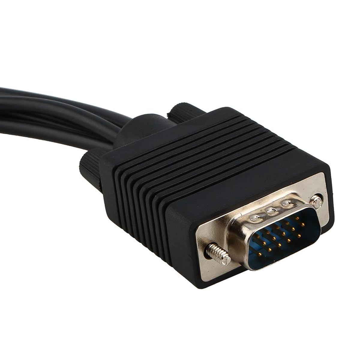 Cavo convertitore adattatore VGA SVGA a S-Video 3 RCA AV TV per PC portatili con Sub-D VGA a S-Video Mini DIN 4 pin femmina e porta RCA