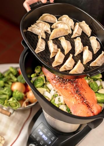 CREATE Chefbot Compact Connect Intelligente multifunctionele keukenmachine met stoommand, inhoud 3,5 l, geïntegreerde weegschaal, 24 automatische programma's, 10 snelheden + turbo-functie, 1200 W - Afbeelding 6