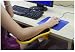 SKYZONAL Ergonomic, Adjustable Computer Desk Extender Arm Wrist Rest Support (YELLOW)