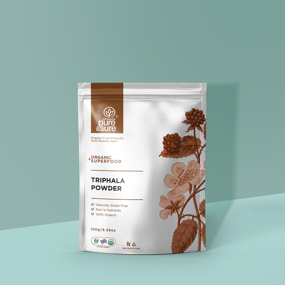 Pure & Sure Organic Triphala Powder 100gm (Pack of 2) | 100% Natural Triphala Churan | Helps Relieve Constipation | Quick Acidity & Gas Relief | Non-GMO | No Added Preservatives (B0D9MPJ867) Amazon Price History, Amazon Price Tracker