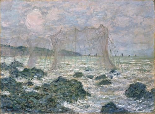 Peinture pour décoration salon Claude Monet sur toile moderne de 60x90cm