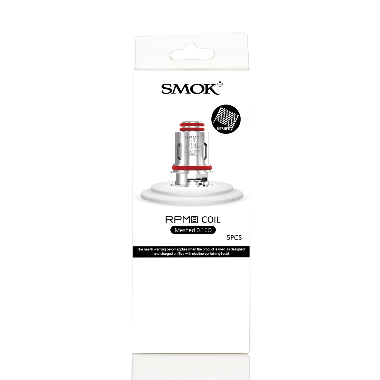 SMOK RPM 2 Mesh 0.16 Coil Remplacement des ttes de bobines pour cigarette  lectronique Vape pour RPM 2/RPM 2S/Nord 4/IPX 80/RPM 85/RPM 100/RPM C/Nord  C Kit, 5pcs/pack - Sans nicotine : Amazon.fr: