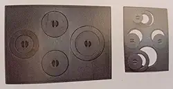 CHAPA DE FOGÃO A LENHA CAMPEIRO MODELO PARANA 4 FUROS