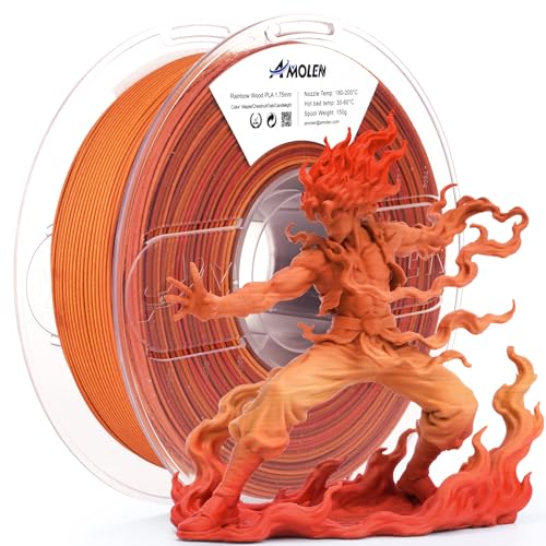 Filament AMOLEN PLA RAINBOW WOOD