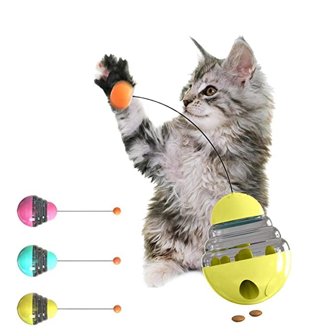 Woofy 360° Motion Elastic Catch Cat Toy to Exercise and Toy Treat Dispenser and Cat Toy for Cat and Kitten (Color as per Availability) (B0B2R9WJ57) Amazon Price History, Amazon Price Tracker