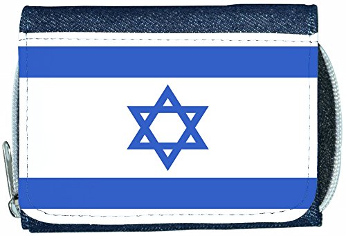 Israel Flag Denim Wallet