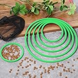 10 Pcs Fish Feeding Rings Set 5 Sizes of Aquarium Floating Plant Ring Foam Fish Feeder Rings Round Feeder Ring-Floating Plant Ring for Fishes, Floating Plants - Image 6