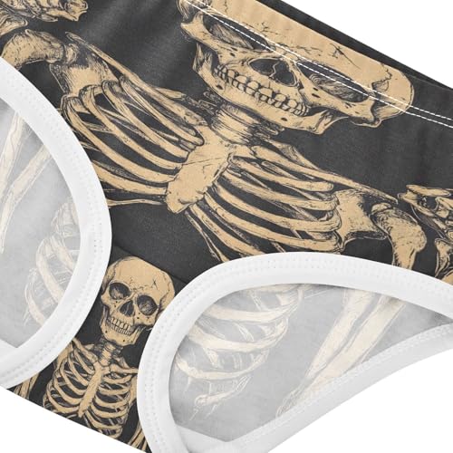 Gothic Skull Skeleton Bride and Groom Toddler Girls's Underwear 2T 202b90714