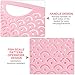 STARVAST 5 Pack Plastic Storage Baskets, Portable Pink Fish Scale Pattern Hollow Desktop Storage Bin Box with Handle for Kitchen, Bathroom, Kids Room or Nursery Storage – 9.4 x 7.1 x 4.1 inches