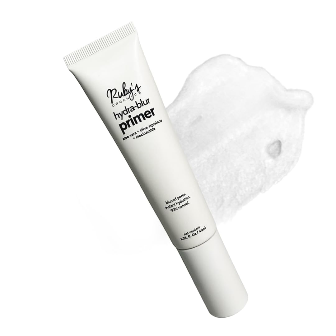 Ruby's Organics Hydra-Blur Primer for Face Makeup- 40 ml, Infused with Aloe vera, Olive squalane, Niacinamide- Vegan, Instant Hydrating, Moisturizing, Blurred Pores-picture-10