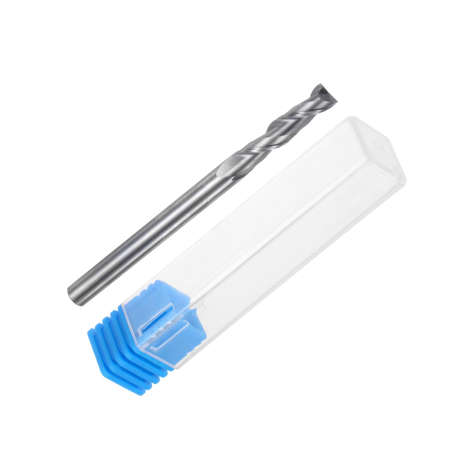 QUARKZMAN VHM Eckfräser, 7/16" Durchmesser, unbeschichtet, 2 Schneiden Fräser, für Aluminium, Kupfer, Nichteisenmetalle, 7/16" Schaft, 2-11/32" Schneidlänge, 6" Extra lang