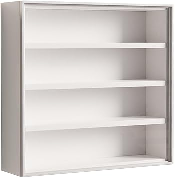 7 Katl  Kap  Vitrini, Beyaz, Sergileme Fig rleri Koleksiyonu i in Duvar Raf , Ev, Ofis, Oyun Odas , Yatak Odas  i in 40 x 13 x 48,5 cm