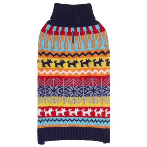 Mihachi Dog Sweater - Winter Coat Apparel Clothes with Colorful S...