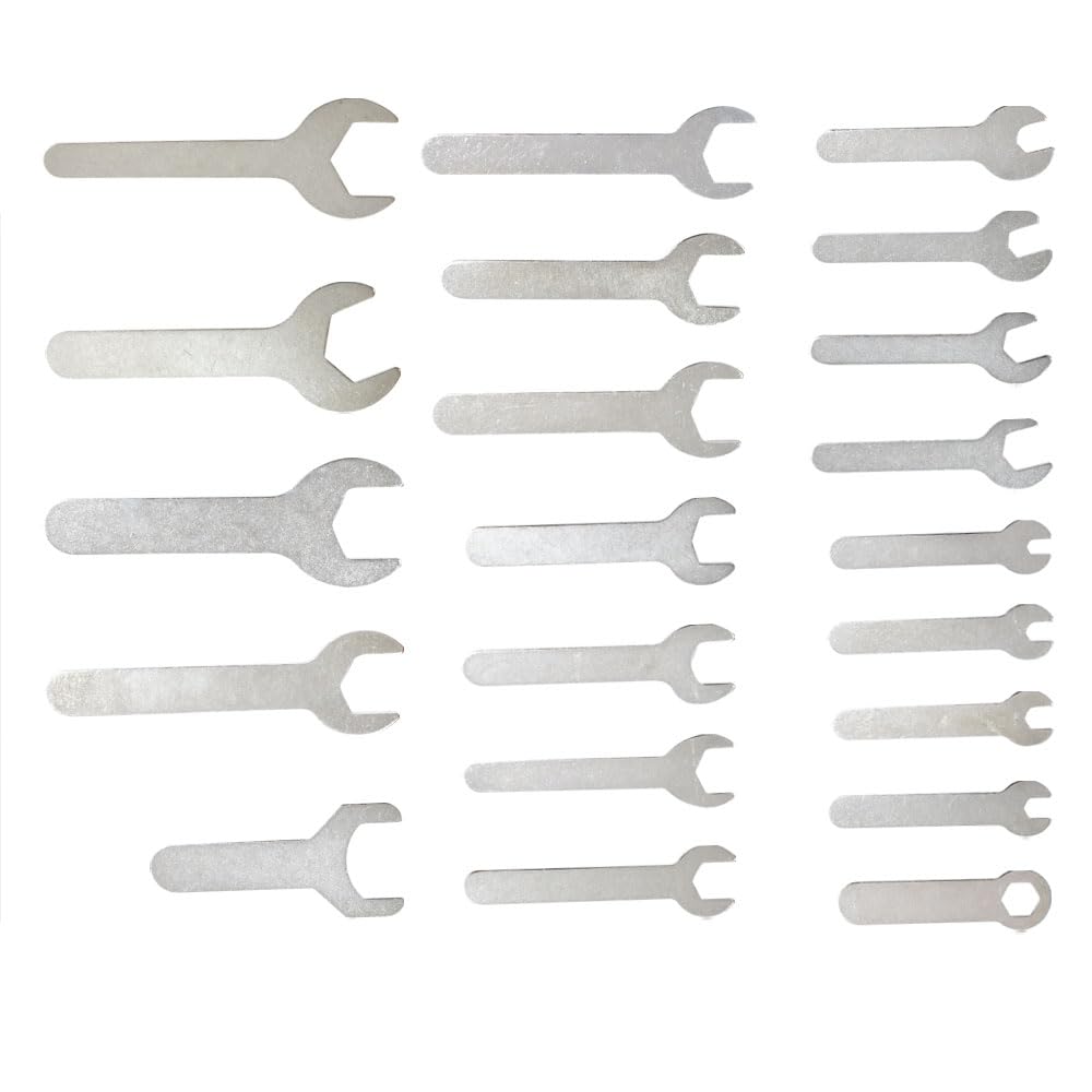 Xmomx 1.5-2mm Thin Brake Wrench Adjusting Offset Bolts Wrench Bicycle Tool Kit Spanner Cone Wrench Bike Cycling 4-24mm 21 Sizes