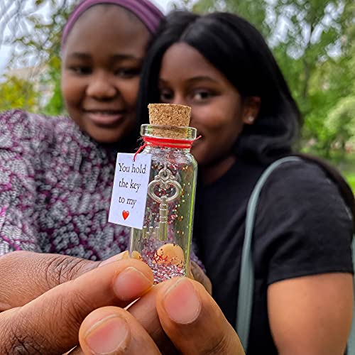 Kseniya Revta Anniversary Present For Her & Him, Romantic Gift For Boyfriend Girlfriend, Custom Message I Love You Gifts To Wife Husband (Key - You Hold The Key To My Heart, In A Bottle) #TOP2