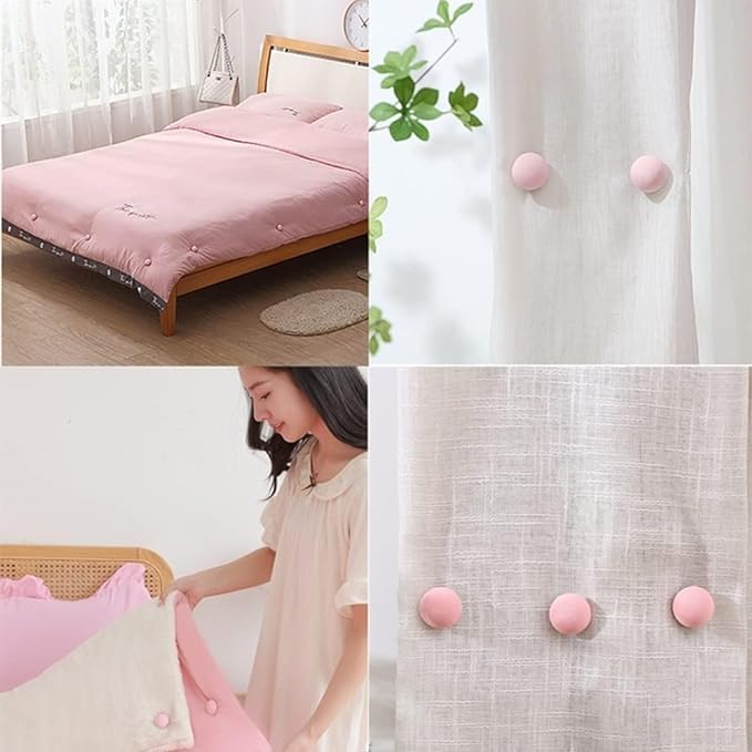 siddhmurti Bedsheet Quilt Clip Mushroom Shape Duvet, Comforter Quilt Holder with One-Key Unlock for Blanket, Bed Sheet, Curtain Socks, Mattress Covers | Non-Slip Cover Fixator (Multicolor) (6 Pic) 4