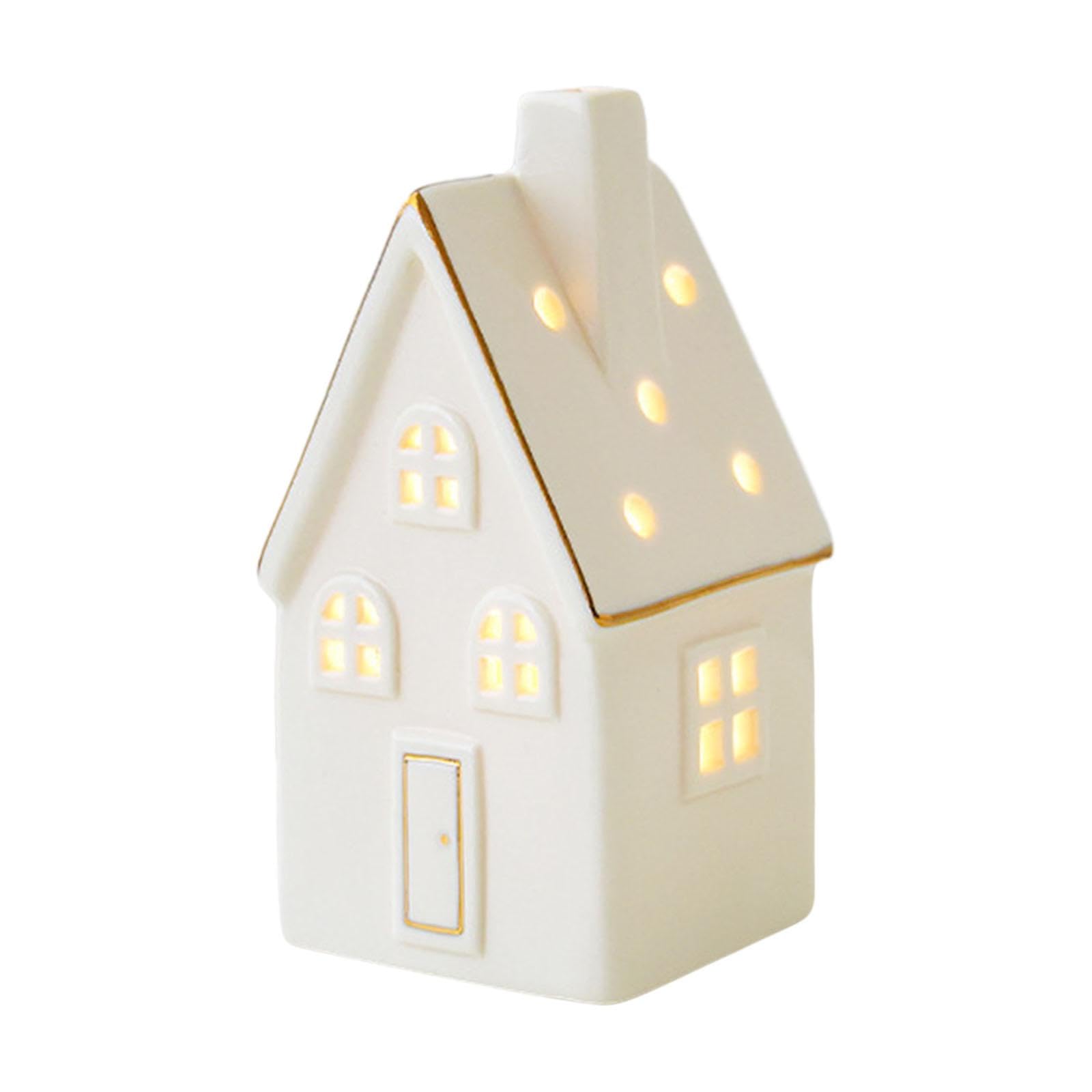 Figura Decorativa Navideña Iluminada con LED para La Celebración de Navidad, 6.5 Cm X 6.2 Cm X 12.5 Cm, Individual