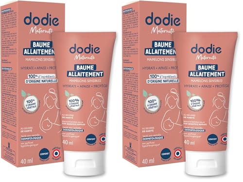 Dodie - Soin mamelons avec lanoline Végétale - 40ml (Lot de 2)