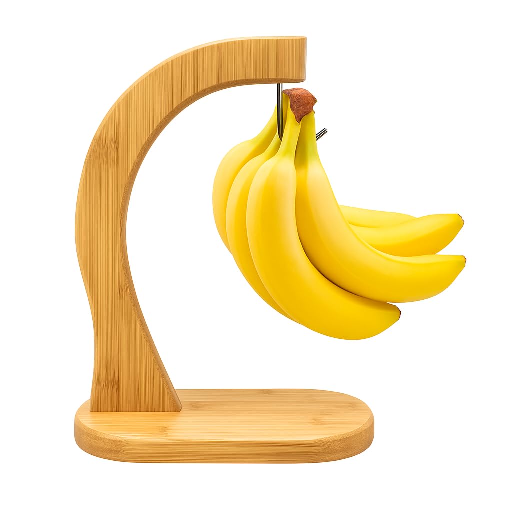 Amazon.com: JapanBargain Bamboo Banana Hanger Stand – Wooden