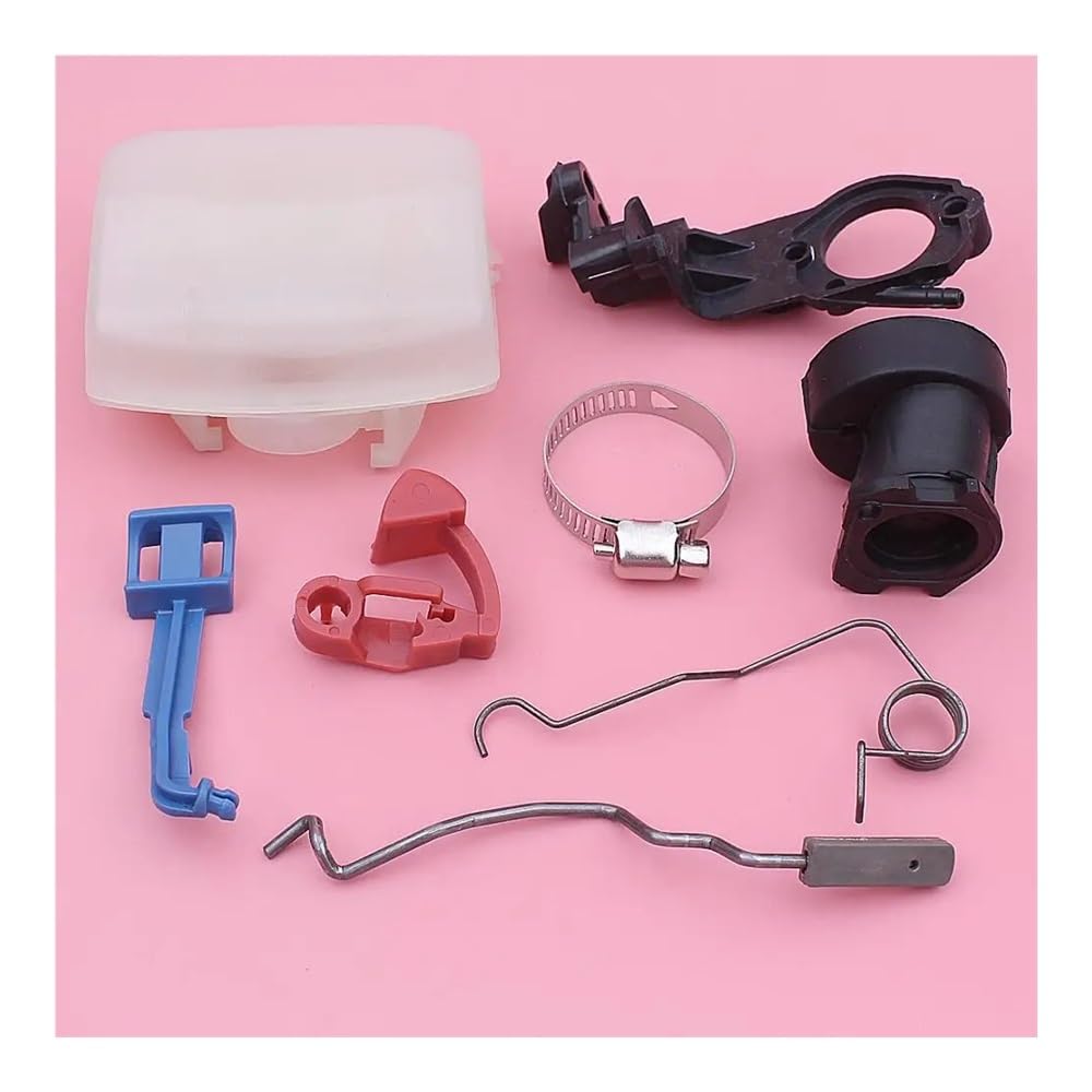 Flangia del collettore di aspirazione Filtro dell'Aria Adatto for Hus 340 345 346XP 350 353 Molla dell'asta dell'acceleratore Interruttore Motosega Ricambio Parte Accessori per Tosaerba