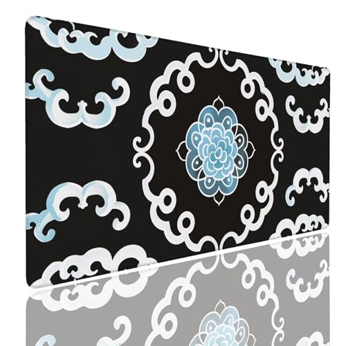 Tapis souris gamer large étanche avec bords cousus anti-glisse