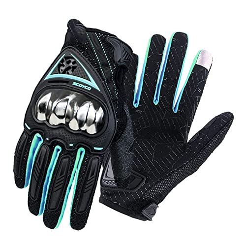 Scoyco Gants de Moto Gants à Écran Tactile Plein Doigt Gants Scooter Anti-Glissant Gants Tactiques Femmes pour la Course de Moto Escalade Camping Chasse Vélo Motocross Cover