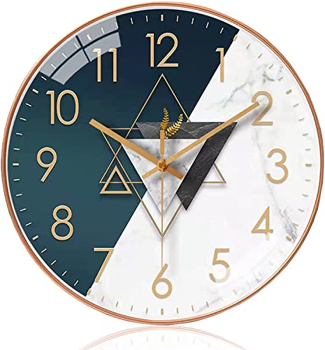 Image of Wall Clock 12 inch Silent Quartz Decorative Wall Clock Non-Ticking Classic Digital Clock Battery Operated Round Easy to Read Handheld Complete Home /Kitchen /Bedroom (425)