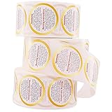 KYONANO Candle Warning Labels 800 Pcs, 1.5 inch Waterproof Candle Stickers, Candle Making Supplies for Candle Jars, Tins, Containers, and Votives Candle