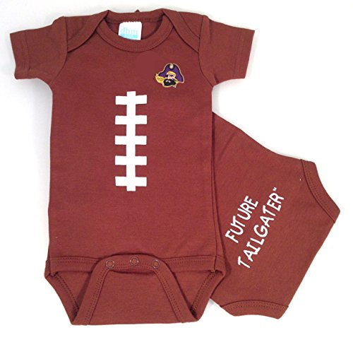 Image of Future Tailgater East Carolina ECU Pirates Baby Football Onesie