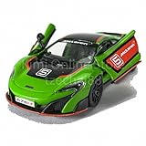 McLaren 675LT with Prints, Green w/ Decals - Kinsmart 5392DF - 1/36 Scale Diecast Model Toy Car (Brand New but NO BOX)